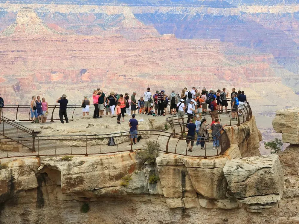Overcrowded national park