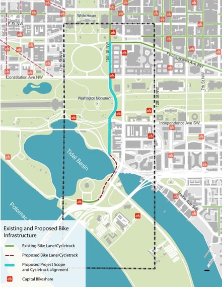 Existing and Proposed Bike Infrastructure Map