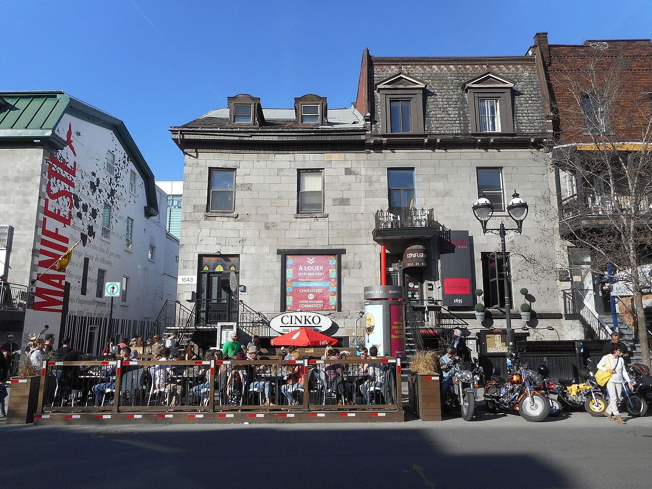 Saint Denis Street buildings