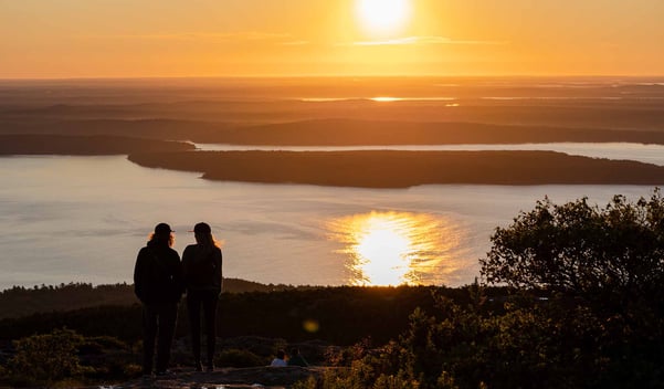 A sunrise atop Cadillac Mountain in Acadia National Park. (Photo by Sam Mallon/Friends of Acadia)