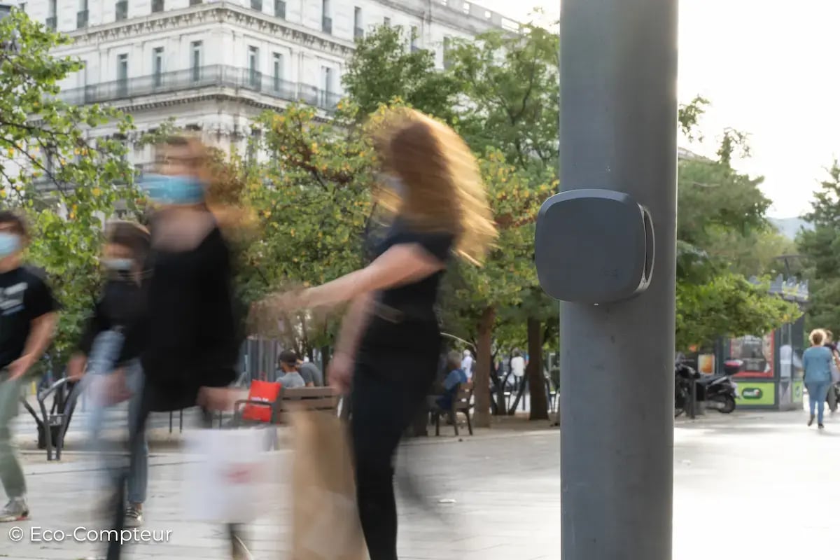 Counting street visitors is easy with PYRO-Box Evo, the discreet people counter.