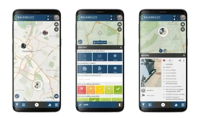 Walkability application to share your thoughts about walkability Walkability application to share your thoughts about walkability